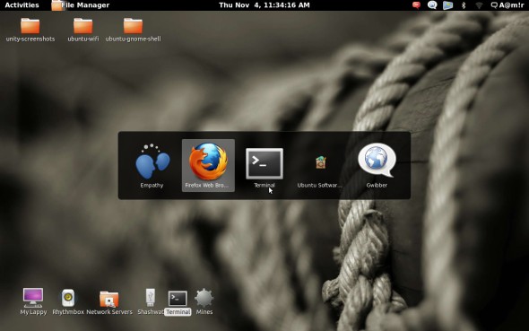 Ubuntu gnome shell alt tab screenshot