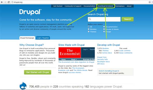 Drupal official website