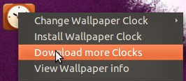 Ubuntu how to  Download wallaper clocks