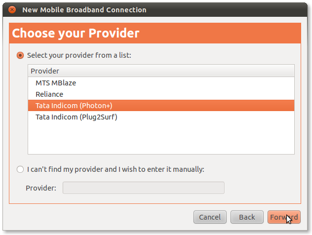 ubuntu 10.10 tata photon plus 