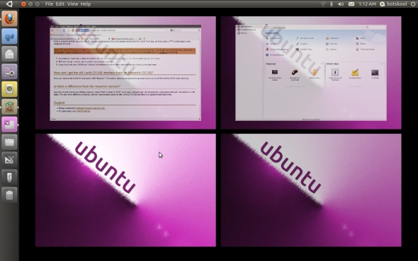 unity on ubuntu 10.10 desktop screenshot